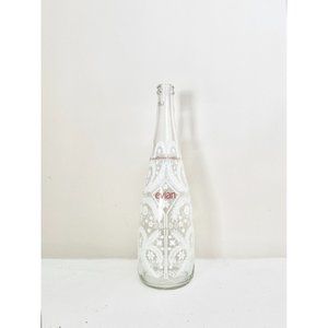 EVIAN x Christian Lacroix Glass Snowflake Lace Bottle Vase, Size 750 ml